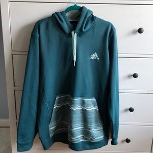 Adidas Climawarm forest green oversized hoodie XL
